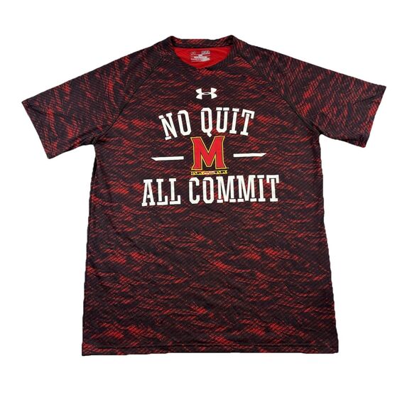 Under armour Other - Maryland Terps Under Armour No Quit All Commit T Shirt Mens M Red Black Camo